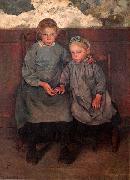 Two Walloon Country Girls Leon Frederic